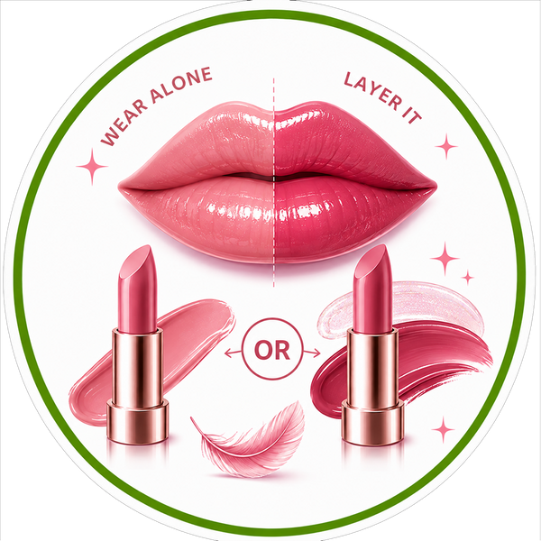 Soft, glossy finish with a natural tint