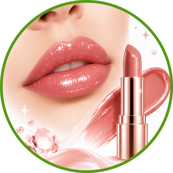 Soft, glossy finish with a light tint