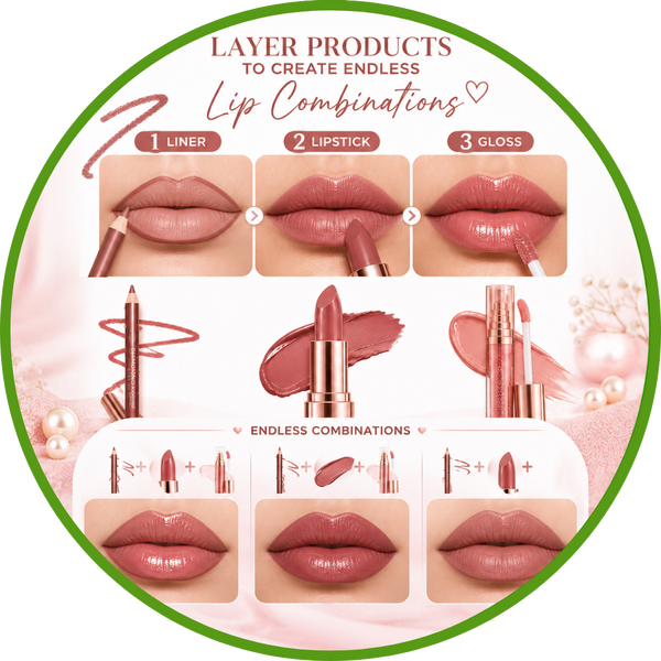 Layer products to create endless lip combinations